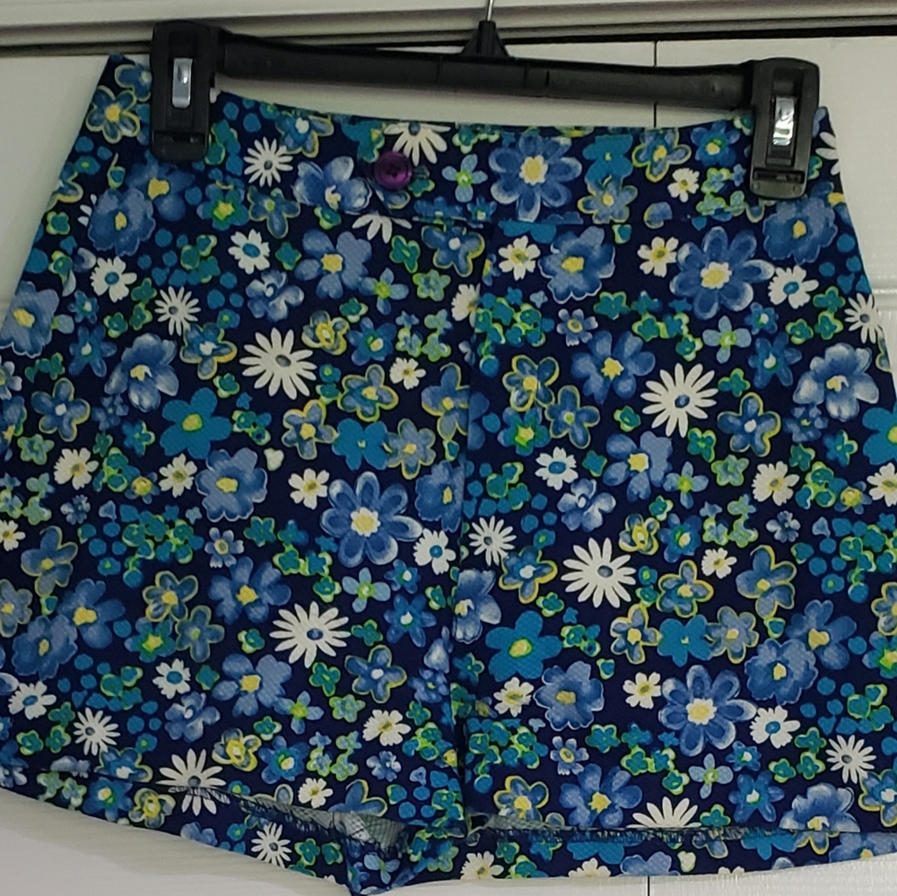 Multi-colored flowered shorts small